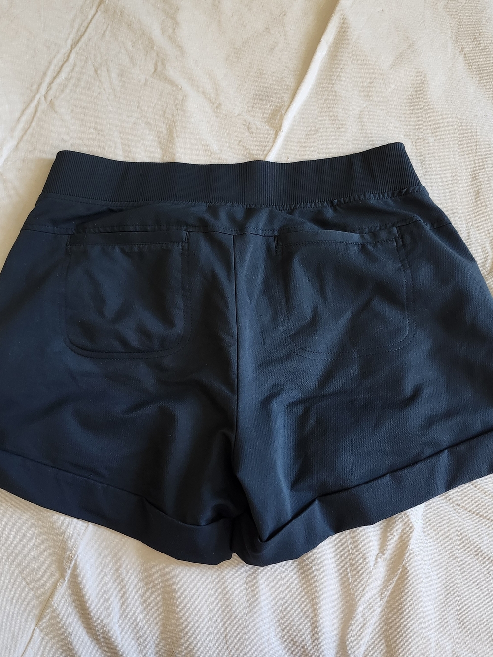 Athleta Navy Drawstring Athletic Shorts - Picture 4 of 10